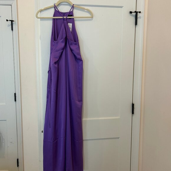 Ann Taylor Criss Cross Halter Maxi Dress NWT - Picture 3 of 3
